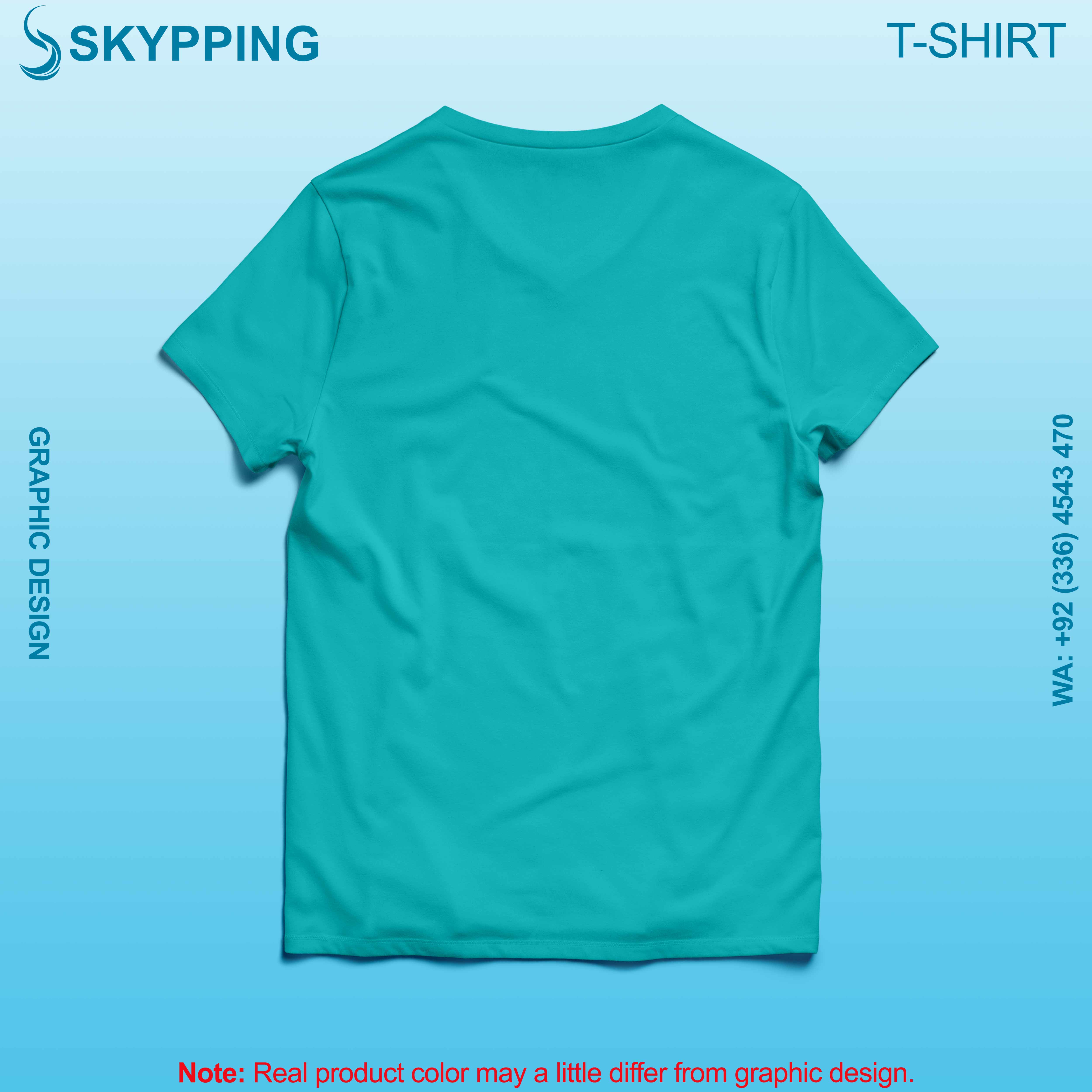 V-Neck Short set-in style sleeve long length t-shirt with shoulder panel for men